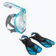 Cressi Duke Bonete Net Bag kit snorkeling acquamarina traslucida
