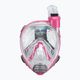 Maschera snorkeling full face Cressi Baron per bambini, trasparente/rosa 2