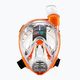 Maschera a pieno facciale per bambini per lo snorkeling Cressi Baron Full Face trasparente/arancione 2