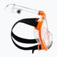 Maschera a pieno facciale per bambini per lo snorkeling Cressi Baron Full Face trasparente/arancione 3