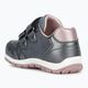 Geox Heira scarpe da bambino grigio scuro/rosa scuro 9