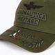 Cappello da baseball da uomo Aeronautica Militare con ricamo in rilievo verde militare 3
