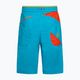 Pantaloncini da arrampicata La Sportiva Belay da uomo blu tropicale/pomodoro ciliegia 6