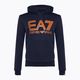 Uomo EA7 Emporio Armani Train Logo Series Felpa con cappuccio oversize con logo Coft blu navy