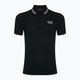 Polo EA7 Emporio Armani Golf Pro Check da uomo nero