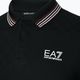 Polo EA7 Emporio Armani Golf Pro Check da uomo nero 3