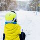 Casco da sci per bambini Marker Bino giallo con decalcomania acqua 10