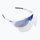100% Speedtrap Occhiali da sole con lenti a specchio multistrato bianco opaco/blu scuro 5