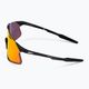 100% Hypercraft occhiali da sole a specchio multistrato nero opaco/rosso iprico 5