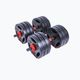 Pure2Improve Hybrid Dumbell/Barbell Manubri da 30 kg con funzione di bilanciere nero e rosso P2I202350 2