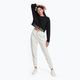 Pantaloni Calvin Klein Knit da donna in pelle scamosciata bianca 2