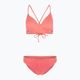 Costume da bagno due pezzi donna O'Neill Baay Maoi Bikini rosso a righe semplici 5