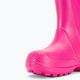 Crocs Handle Rain Boot Bambini rosa confetto wellingtons 8
