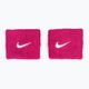 Polsini Nike Swoosh 2 pezzi rosa acceso/bianco 2