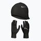 Set berretto + guanti Nike Essential Running da uomo nero/nero/argento 10