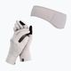 Set fascia da braccio + guanti Nike Essential da donna, lilla argento/grigio particella/argento