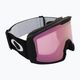 Oakley Line Miner L nero opaco/prizm snow hi pink iridium occhiali da sci