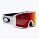 Oakley Line Miner L bianco opaco/prizm snow torch iridium occhiali da sci