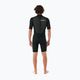 Uomo Rip Curl Omega 2mm Back Zip Springsuit Swim Foam Nero 3