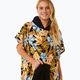 Poncho Rip Curl Mixed da donna con cappuccio nero/arancione 4