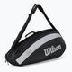 Wilson RF Team 3 Pack borsa da tennis bianca e nera WR8005801