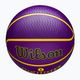 Wilson NBA Player Icon Outdoor basket Lebron viola dimensioni 7 5