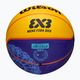 Pallacanestro per bambini Wilson Fiba 3X3 Mini Paris 2004 blu/giallo misura 3 5