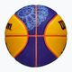 Pallacanestro per bambini Wilson Fiba 3X3 Mini Paris 2004 blu/giallo misura 3 6