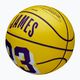Pallacanestro Wilson NBA Player Icon Mini Lebron giallo taglia 3 bambini 3