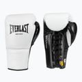 Guantoni da boxe Everlast Powerlock Pro OG Laced white/black