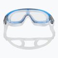 Maschera da nuoto TYR Orion trasparente/blu/grigio 4