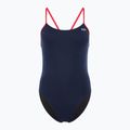 Costume intero donna TYR Hexa Cutoutfit navy/rosso