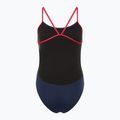 Costume intero donna TYR Hexa Cutoutfit navy/rosso 2