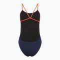 Costume intero donna TYR Hexa Cutoutfit navy/arancio 2