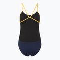 Costume intero donna TYR Hexa Cutoutfit navy/oro 2