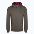 Felpa da uomo JRC con cappuccio e zip Verde pesca