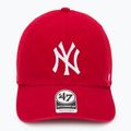 47 Brand MLB New York Yankees CLEAN UP berretto da baseball rosso 2
