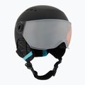 Casco da sci per bambini Bollé Quiz Visor Jr nero/blu opaco/arancio pistola