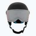 Casco da sci per bambini Bollé Quiz Visor Jr nero/blu opaco/arancio pistola 2