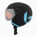 Casco da sci per bambini Bollé Quiz Visor Jr nero/blu opaco/arancio pistola 3