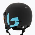 Casco da sci per bambini Bollé Quiz Visor Jr nero/blu opaco/arancio pistola 8