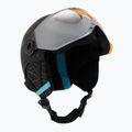 Casco da sci per bambini Bollé Quiz Visor Jr nero/blu opaco/arancio pistola 9
