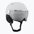 Casco da sci Bollé Might Visor bianco opaco/marrone pistola