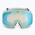 Occhiali da sci Bollé Nevada Small bianco blu metallizzato opaco/azzurro 2