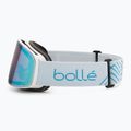 Occhiali da sci Bollé Nevada Small bianco blu metallizzato opaco/azzurro 4