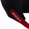 ZONE3 Cuffia da bagno in neoprene nero/rosso 4