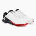 Scarpe da tennis da uomo Wilson Rush Pro Ace bianco/rosso/poppy red 4