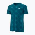 Maglietta da tennis Wilson PWR SMLS Henley III uomo blu WRA804502