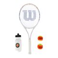 Set da tennis Wilson Roland Garros Elite 25 per bambini, arancione e bianco WR086810F