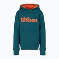 Felpa con cappuccio Wilson Tennis Script Cotton PO da bambino blu WRA769219